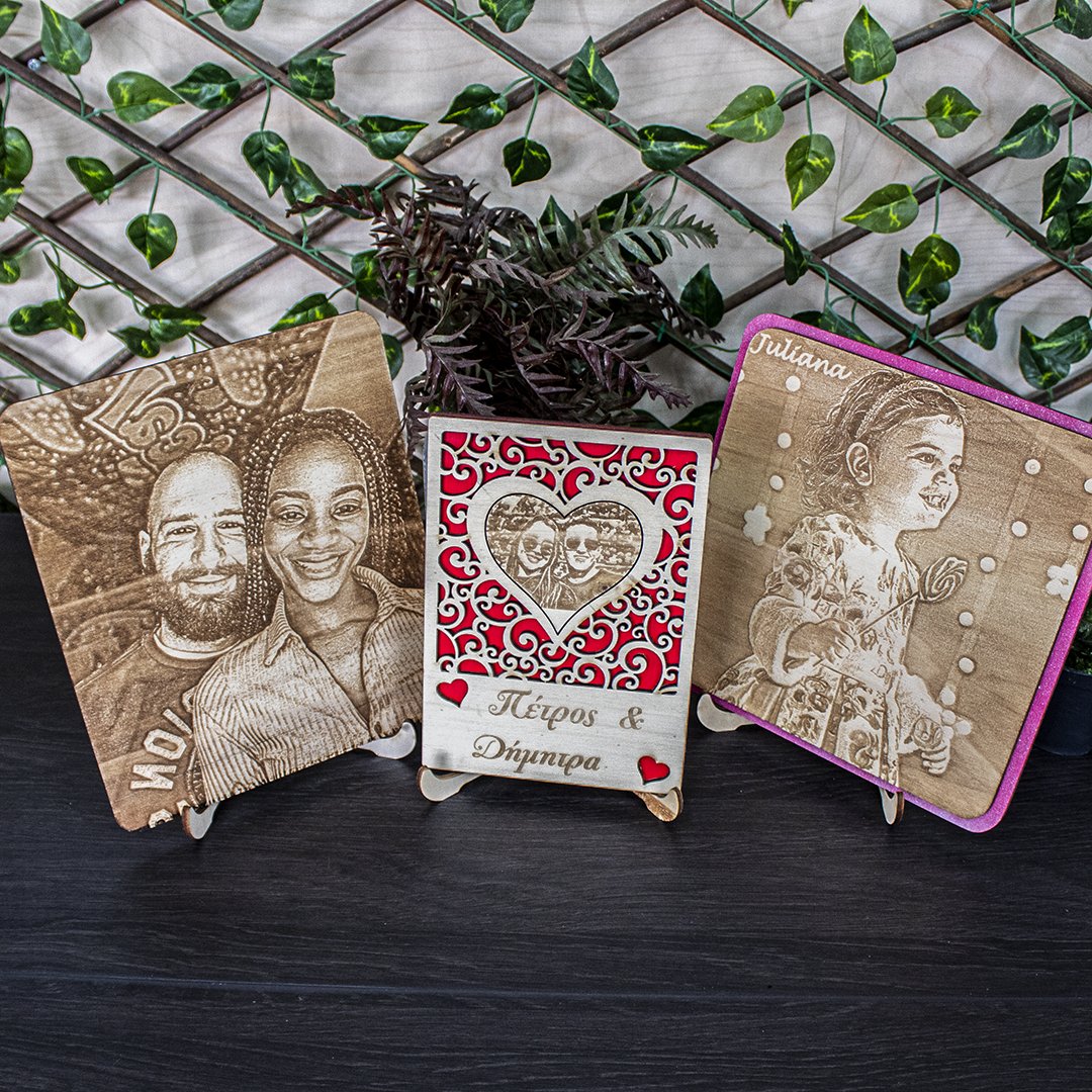 Wooden portraits Personalized Wooden Photo Frames Wooderland