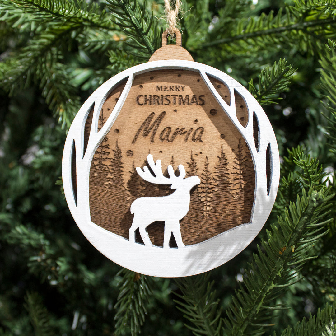 Wooden Christmas Ornaments with Name No.4