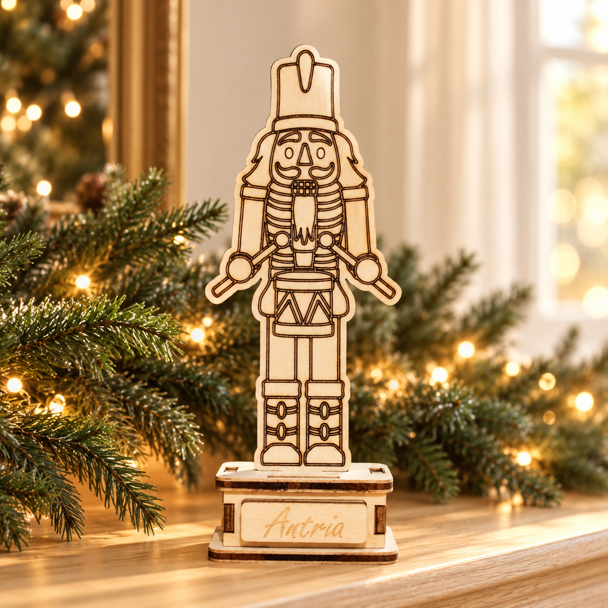 Wooderland Wooden Christmas Nutcracker With Name Christmas lifestyle photo