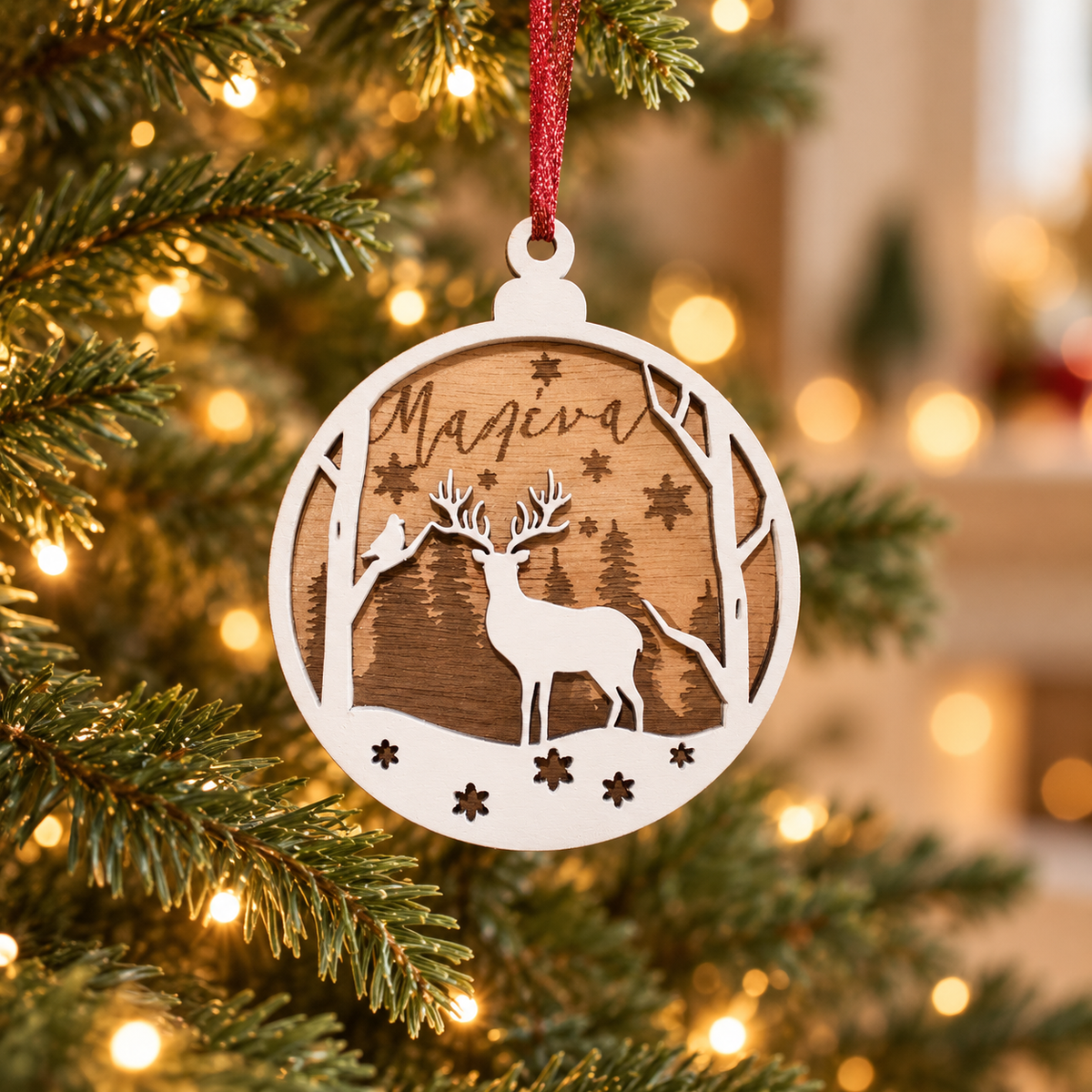 Wooderland Custom Christmas Ornament Christmas lifestyle photo