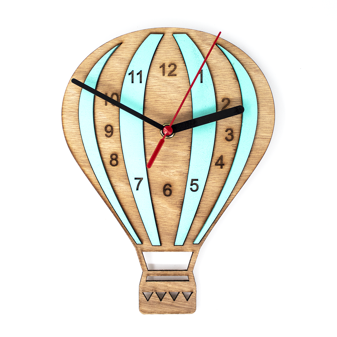 Wooden Balloon Clock