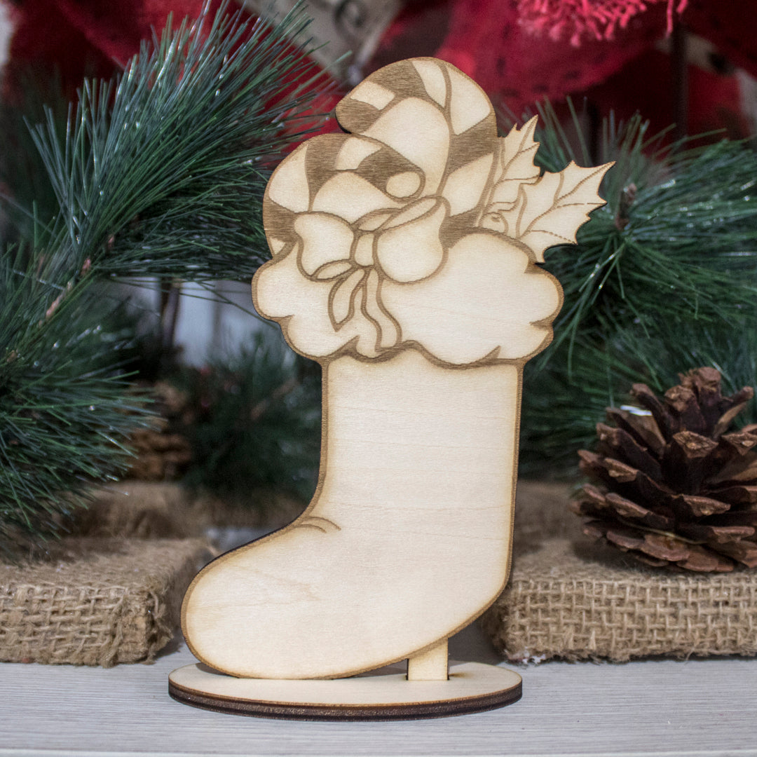 Christmas Boot Decoration - Christmas Decoration - Wooderland