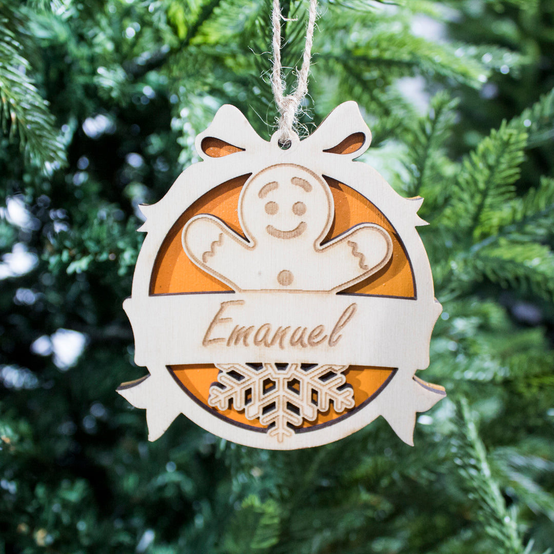 Wooden Christmas Ornaments with Name No.1