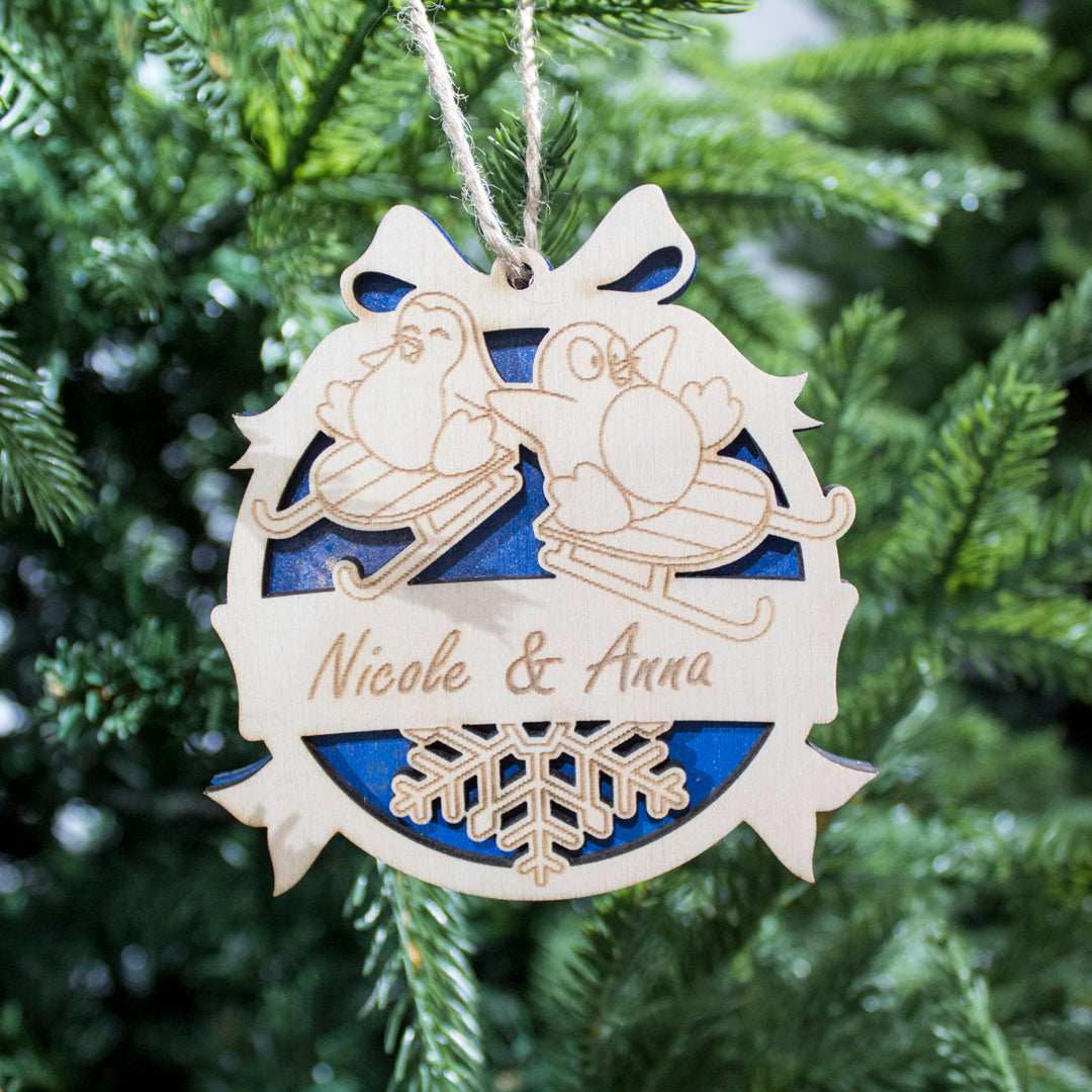 Wooden Christmas Ornaments with Name No.4