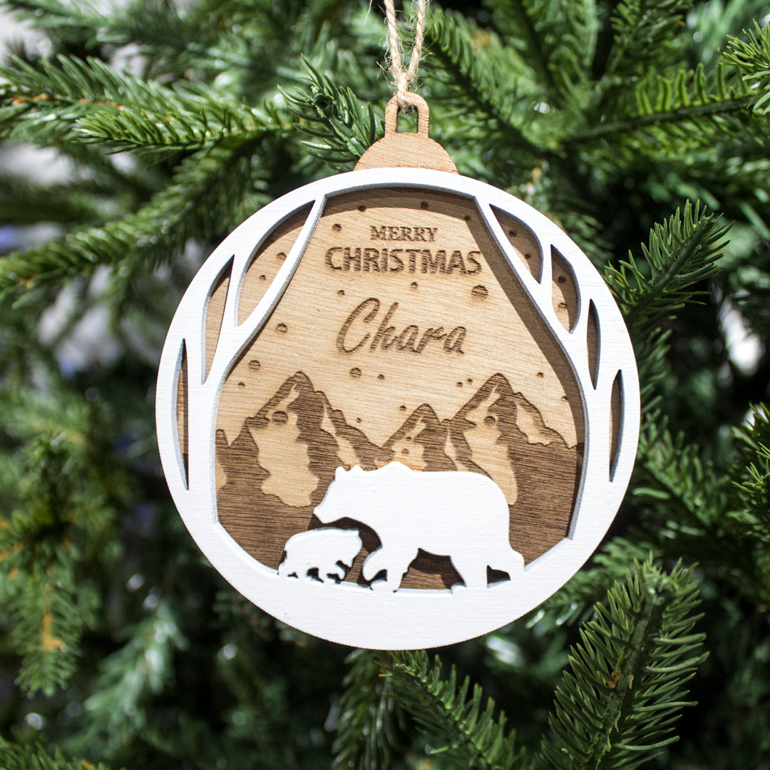 Wooden Christmas Ornaments with Name No.5