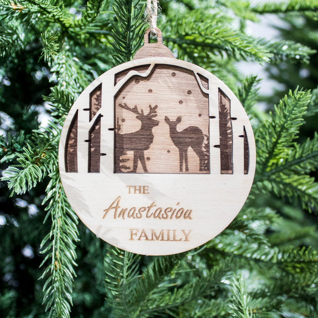 Wooden Christmas Ornaments with Name No.2