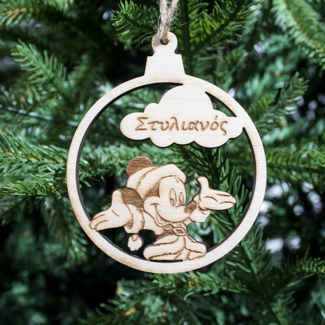 Custom Wooden Christmas Ornament for Kids