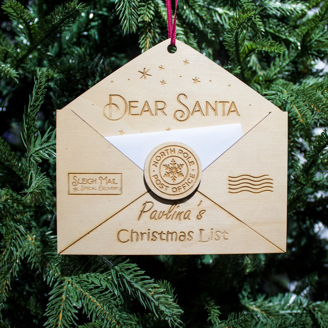 Wooden christmas letter
