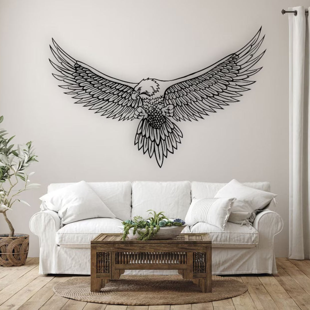 Handcrafted Wooden Wall Art - Eagle