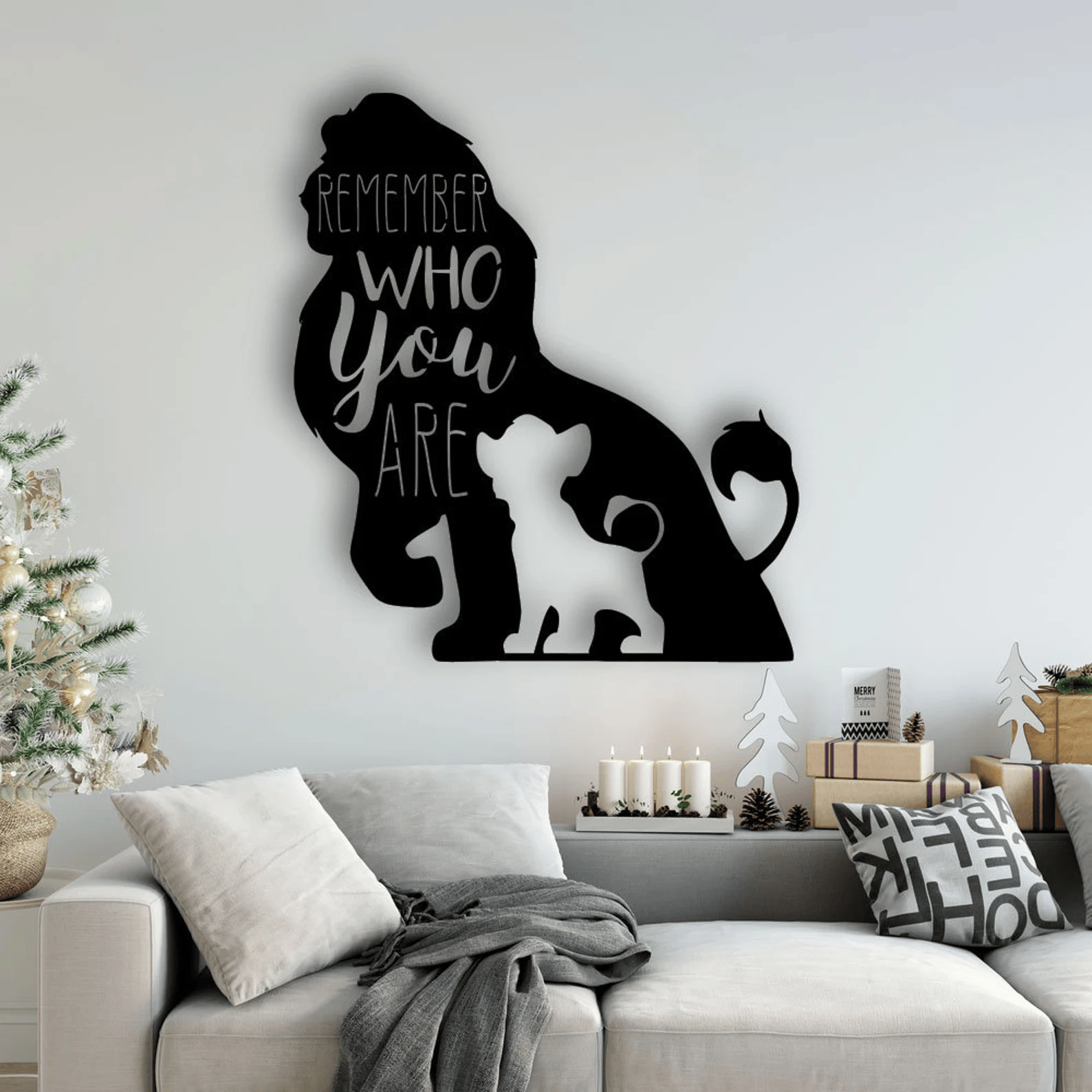 Handcrafted Wooden Wall Art -Lion KNG