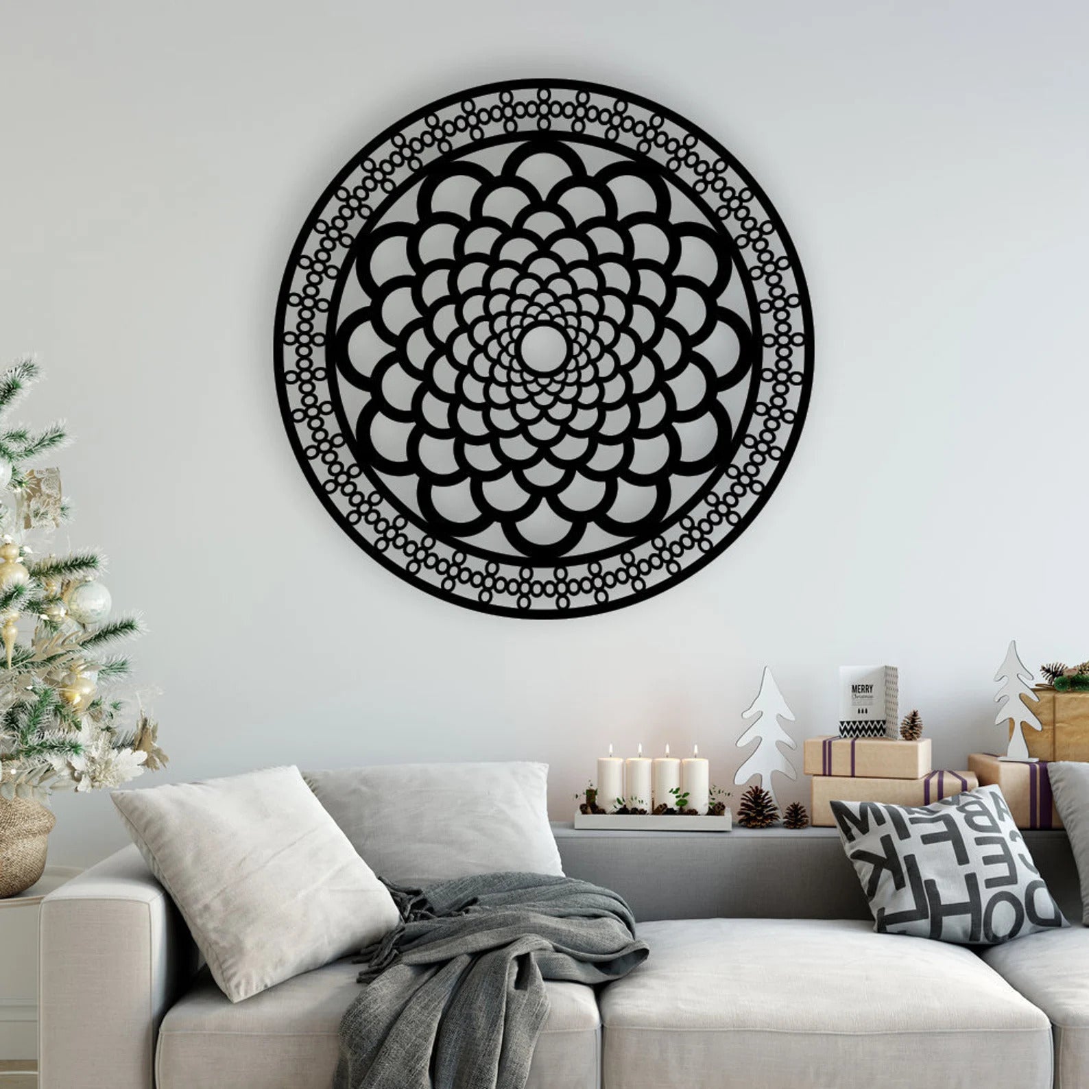 Handcrafted Wooden Wall Art -Mandala