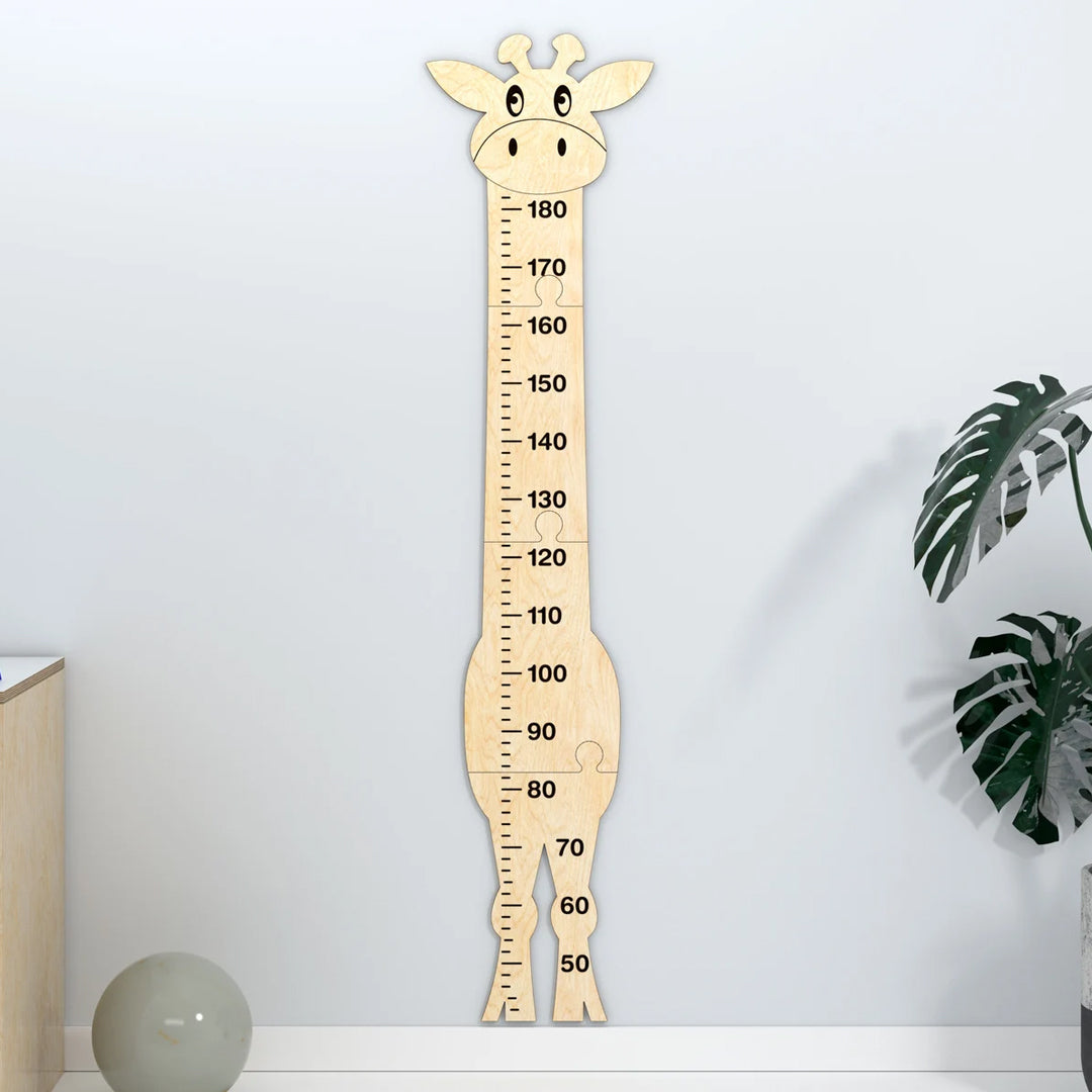 Wooden Giraffe Height Chart