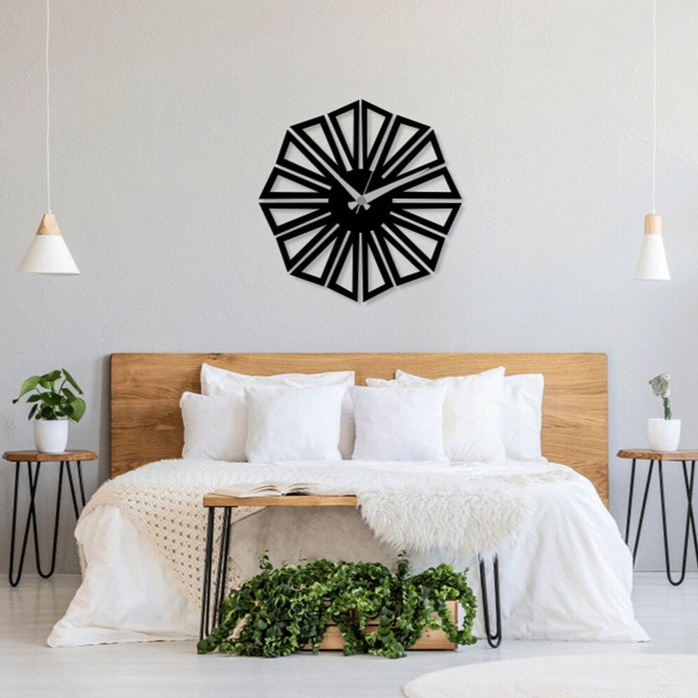 Minimal Wooden Wall Clock - Recta