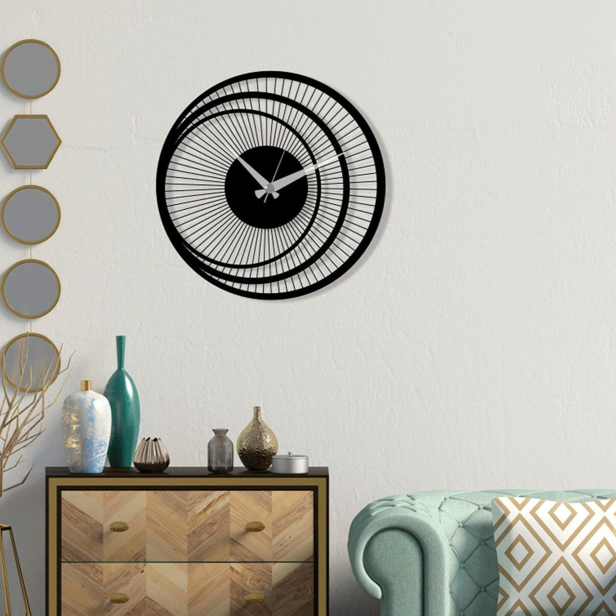 Minimal Wooden Wall Clock - Circle O'Clock
