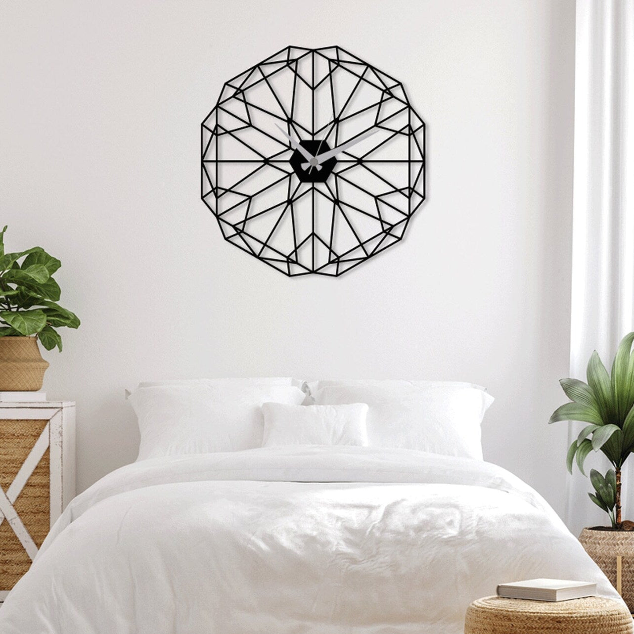 Minimal Wooden Wall Clock - Stark