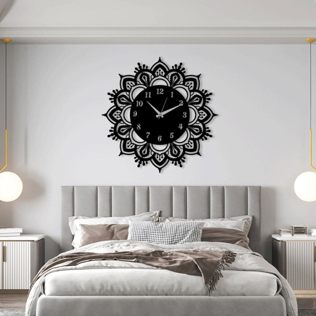 Minimal Wooden Wall Clock - FloraC