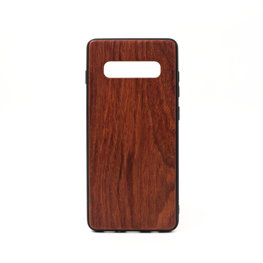Protect your Samsung S10 Plus Serie with our premium wooden phone case. Our cases are made from real wood and high-quality materials, providing first-class protection and a natural feel. The unique wood grain and color of each case makes it truly one-of-a-kind. The polycarbonate bumper provides maximum impact resistance, while the ultra-thin and lightweight design ensures a sleek and stylish look. With built-in buttons for volume and snap-on application.