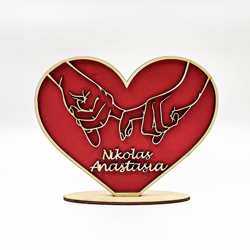 Personalize Wooden Heart