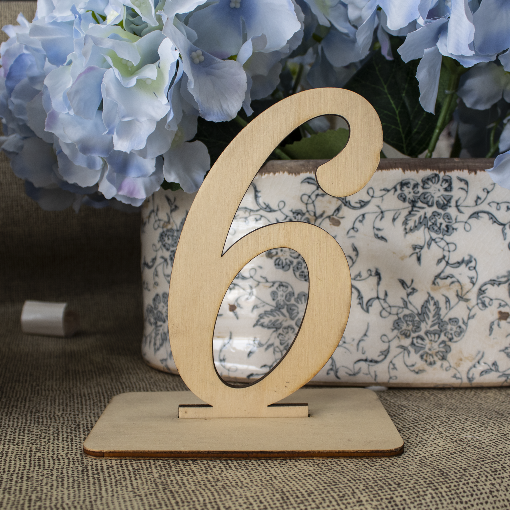 Wooden Table Number