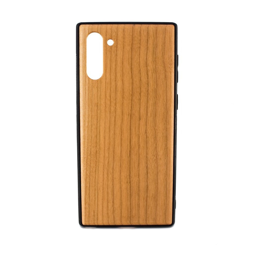 Protect your Samsung Note 10 with our premium wooden phone case. Our cases are made from real wood and high-quality materials, providing first-class protection and a natural feel. The unique wood grain and color of each case makes it truly one-of-a-kind. The polycarbonate bumper provides maximum impact resistance, while the ultra-thin and lightweight design ensures a sleek and stylish look. With built-in buttons for volume and snap-on application.