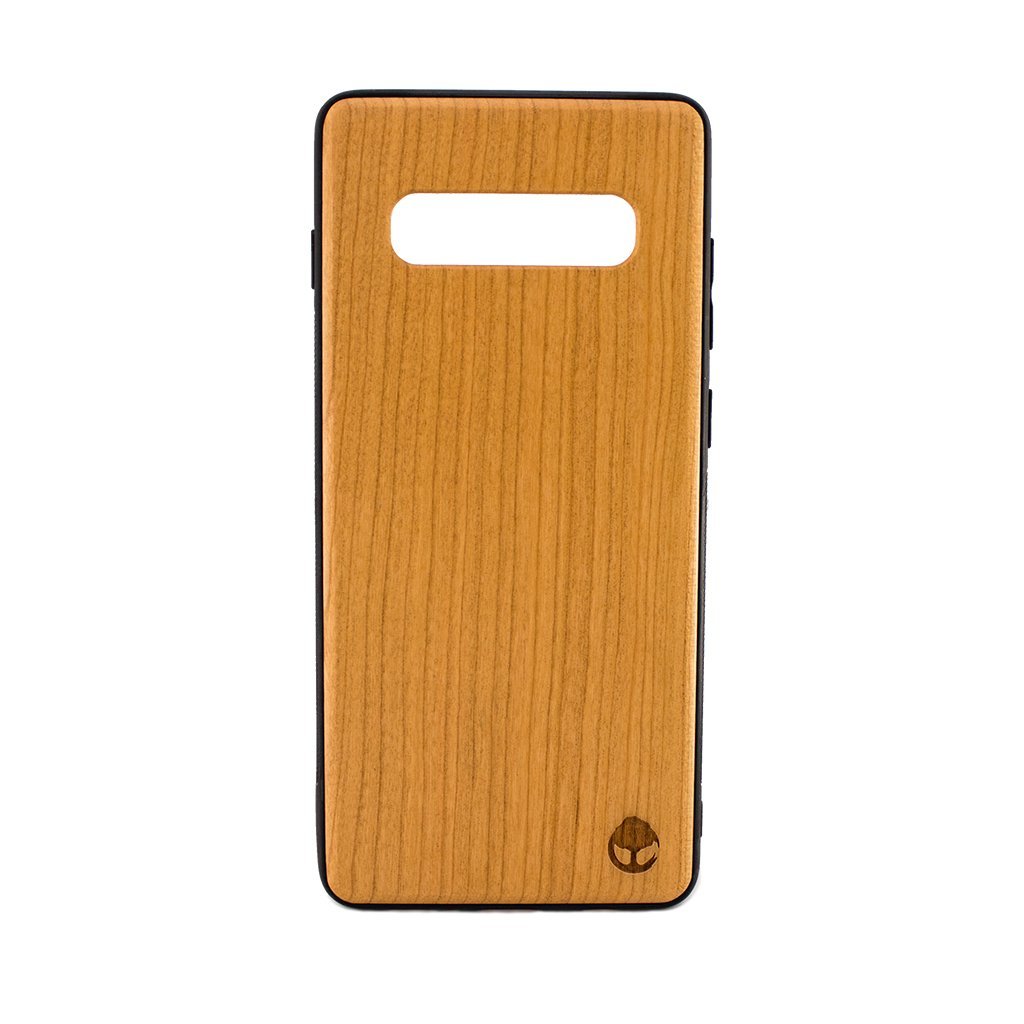 Protect your Samsung S10 Plus Serie with our premium wooden phone case. Our cases are made from real wood and high-quality materials, providing first-class protection and a natural feel. The unique wood grain and color of each case makes it truly one-of-a-kind. The polycarbonate bumper provides maximum impact resistance, while the ultra-thin and lightweight design ensures a sleek and stylish look. With built-in buttons for volume and snap-on application.