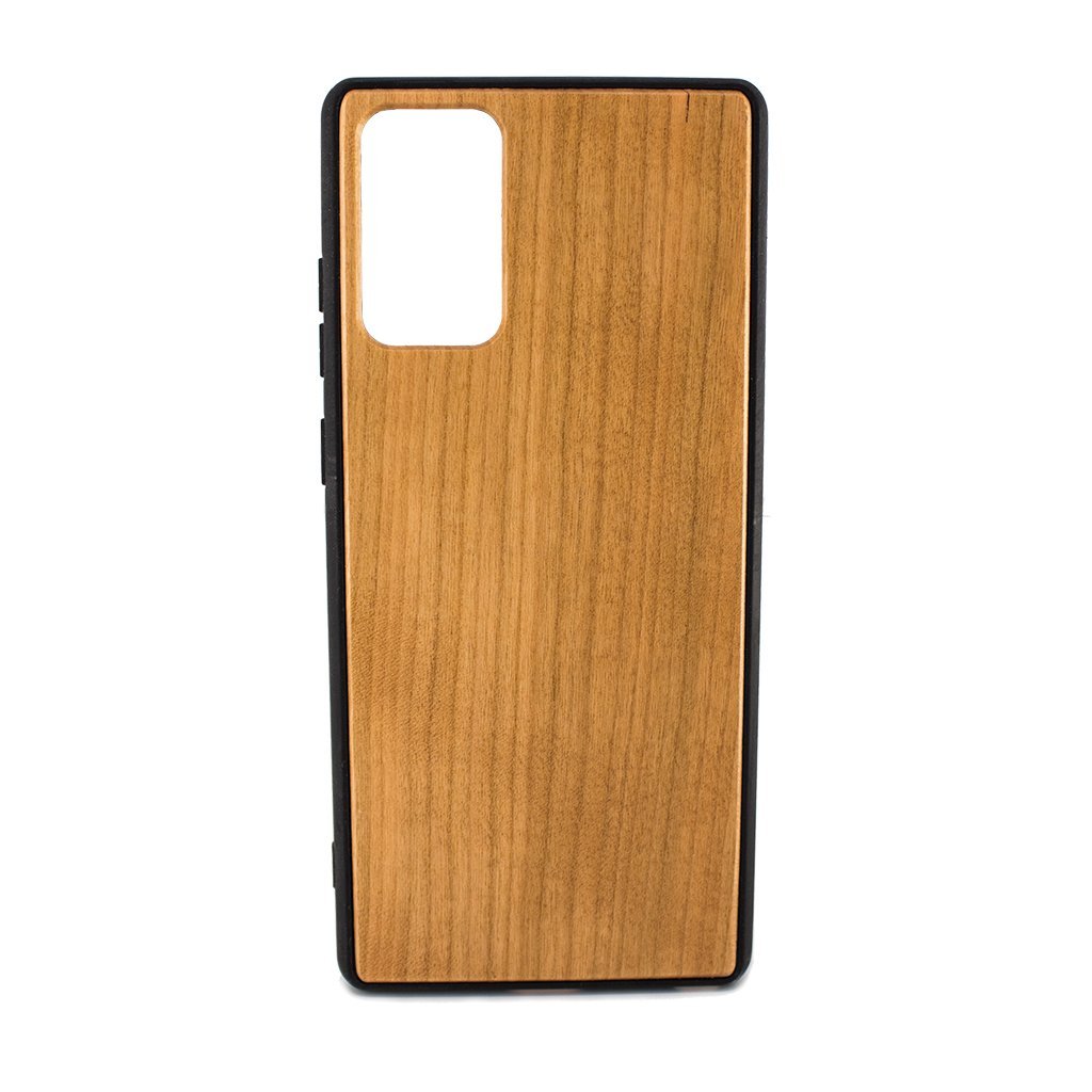 Protect your Samsung Note 20 Serie with our premium wooden phone case. Our cases are made from real wood and high-quality materials, providing first-class protection and a natural feel. The unique wood grain and color of each case makes it truly one-of-a-kind. The polycarbonate bumper provides maximum impact resistance, while the ultra-thin and lightweight design ensures a sleek and stylish look. With built-in buttons for volume and snap-on application.